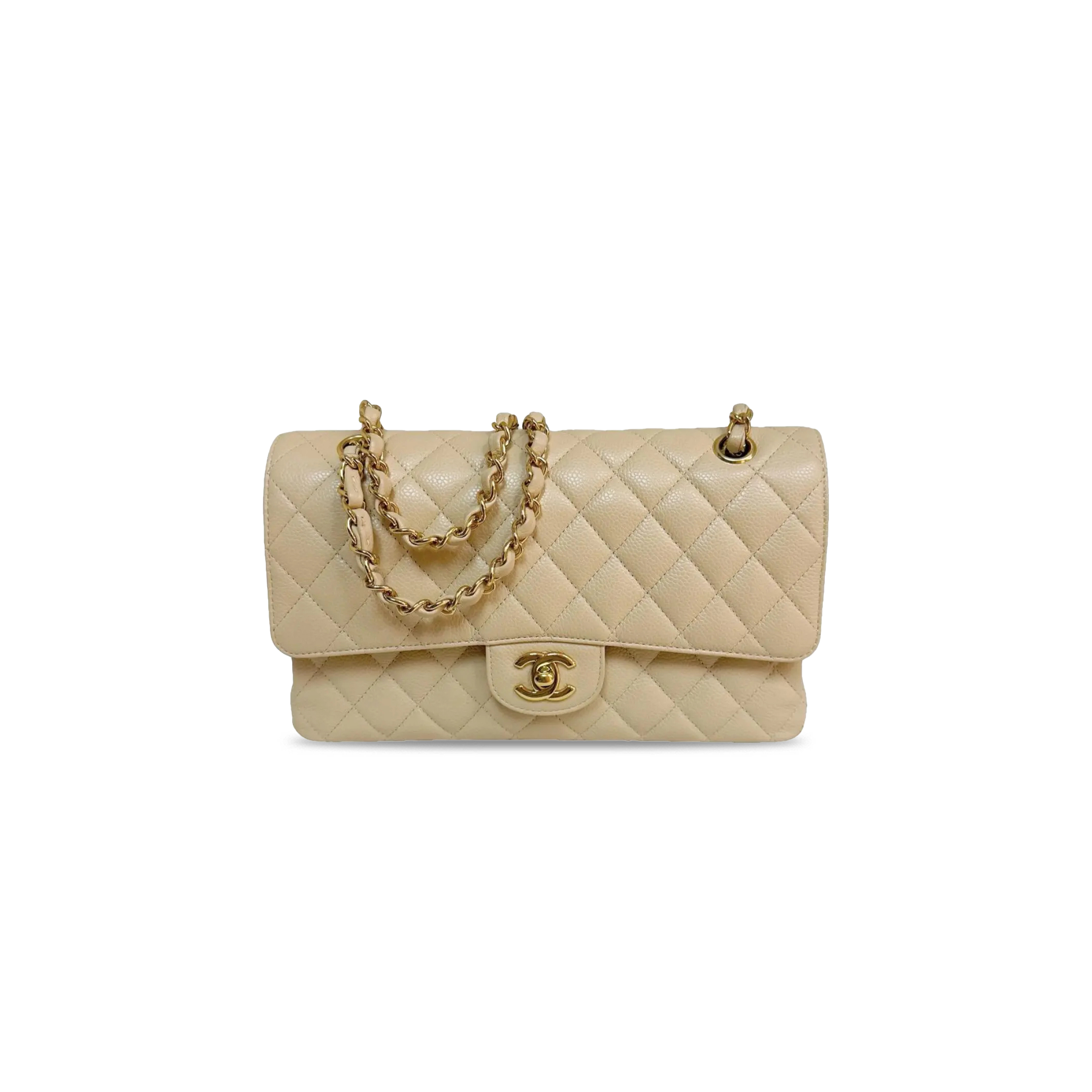 CHANEL CAVIAR QUILTED MEDIUM DOUBLE FLAP 1507170 (25.5*15.5*6.5cm)